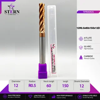 فرز انگشتی کارباید تیپ ردیوس 12R0.5*60*150*12D STERN