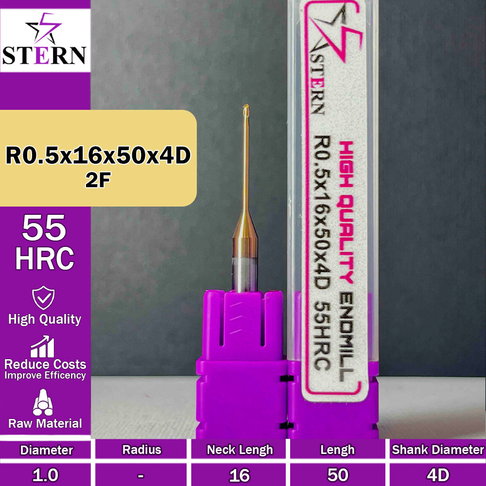 فرزانگشتی کارباید بالنوز R0.5*16*50*4D STERN