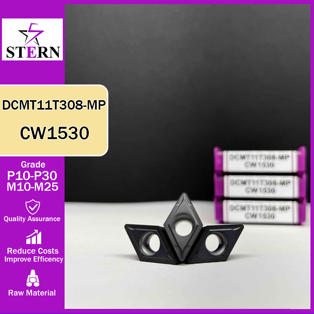 اینسرت تراشکاری فولادواستیل STERN مدل DCMT11T308 گرید CW1530