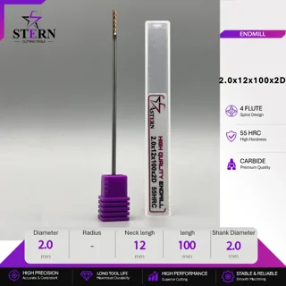 فرز انگشتی کارباید چهارپر STERN 2*12*100*2D