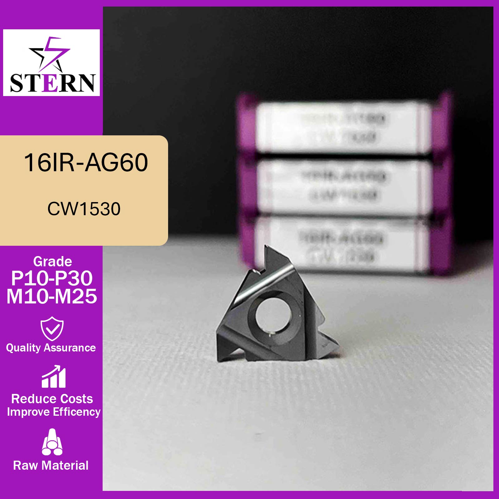اینسرت گام زنی داخل STERN مدل 16IR-AG60 گرید CW1530