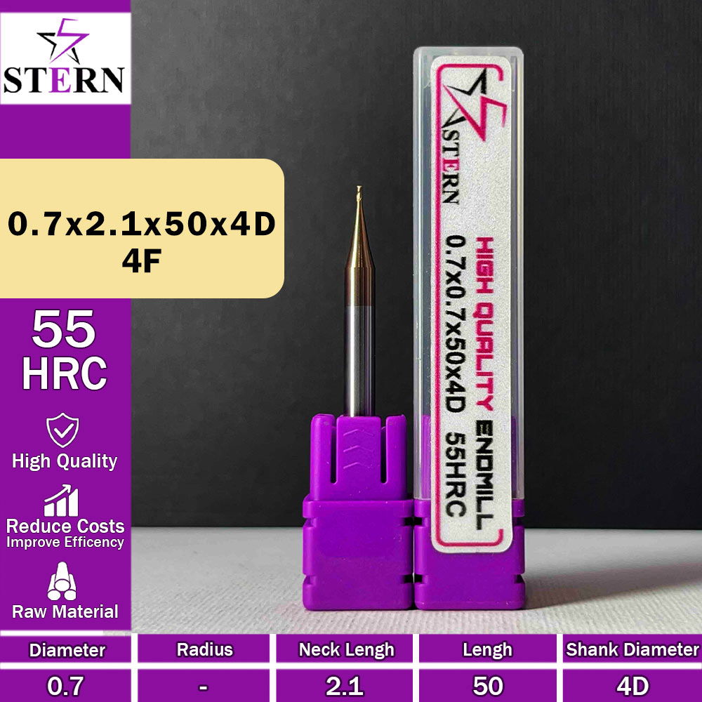 فرزانگشتی کارباید اعشاری  STERN 0.7*2.1*50*4D