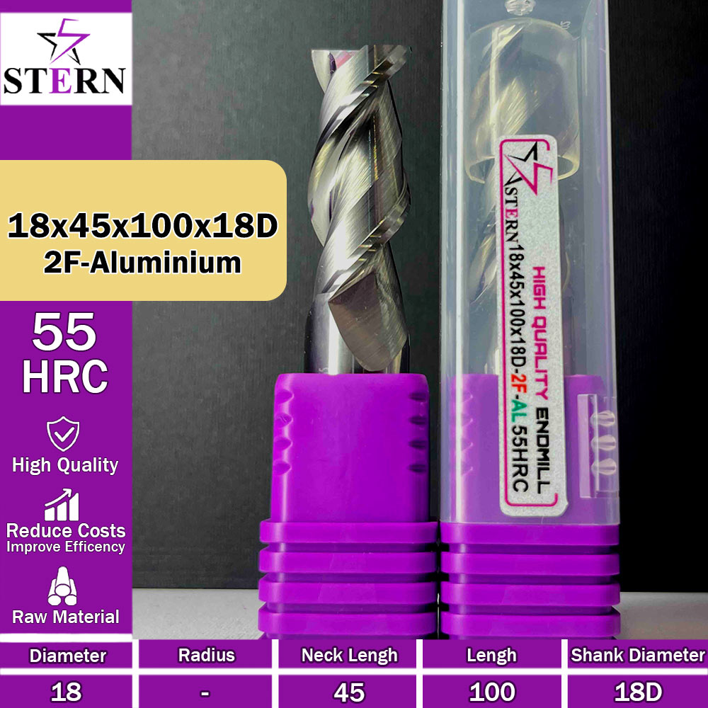 فرزکارباید آلومینیوم دوپر STERN 18*45*100*18D