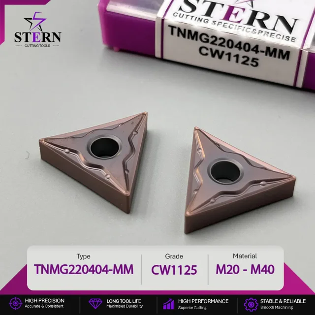 اینسرت STERN مدل TNMG220404-CW1125 مخصوص ماشینکاری استیل سخت