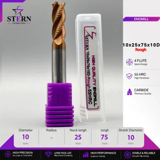 فرزانگشتی کارباید خشن  STERN 10*25*75*10D