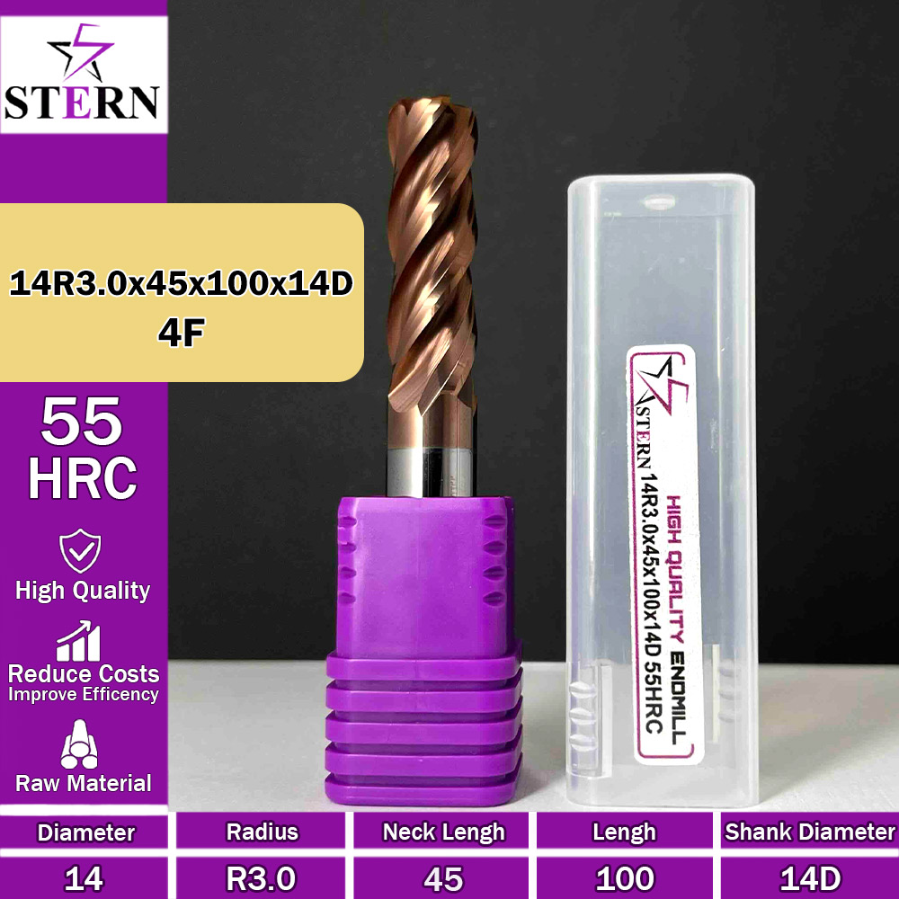 فرز کارباید تیپ ردیوس 14R3.0*45*100*14D STERN