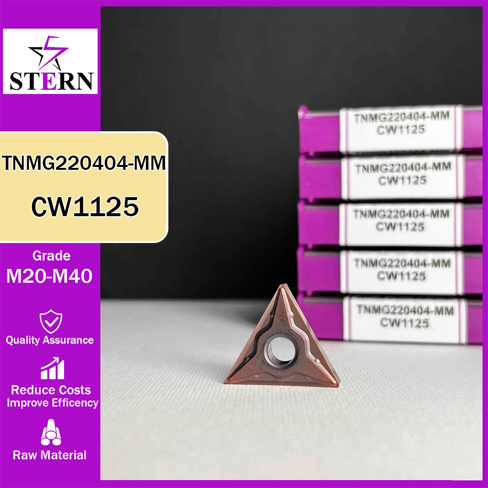 اینسرت تراشکاری استیل STERN مدل TNMG220404 گرید CW1125