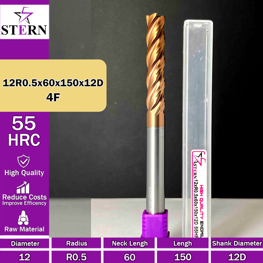 فرز کارباید تیپ ردیوس 12R0.5*60*150*12D STERN