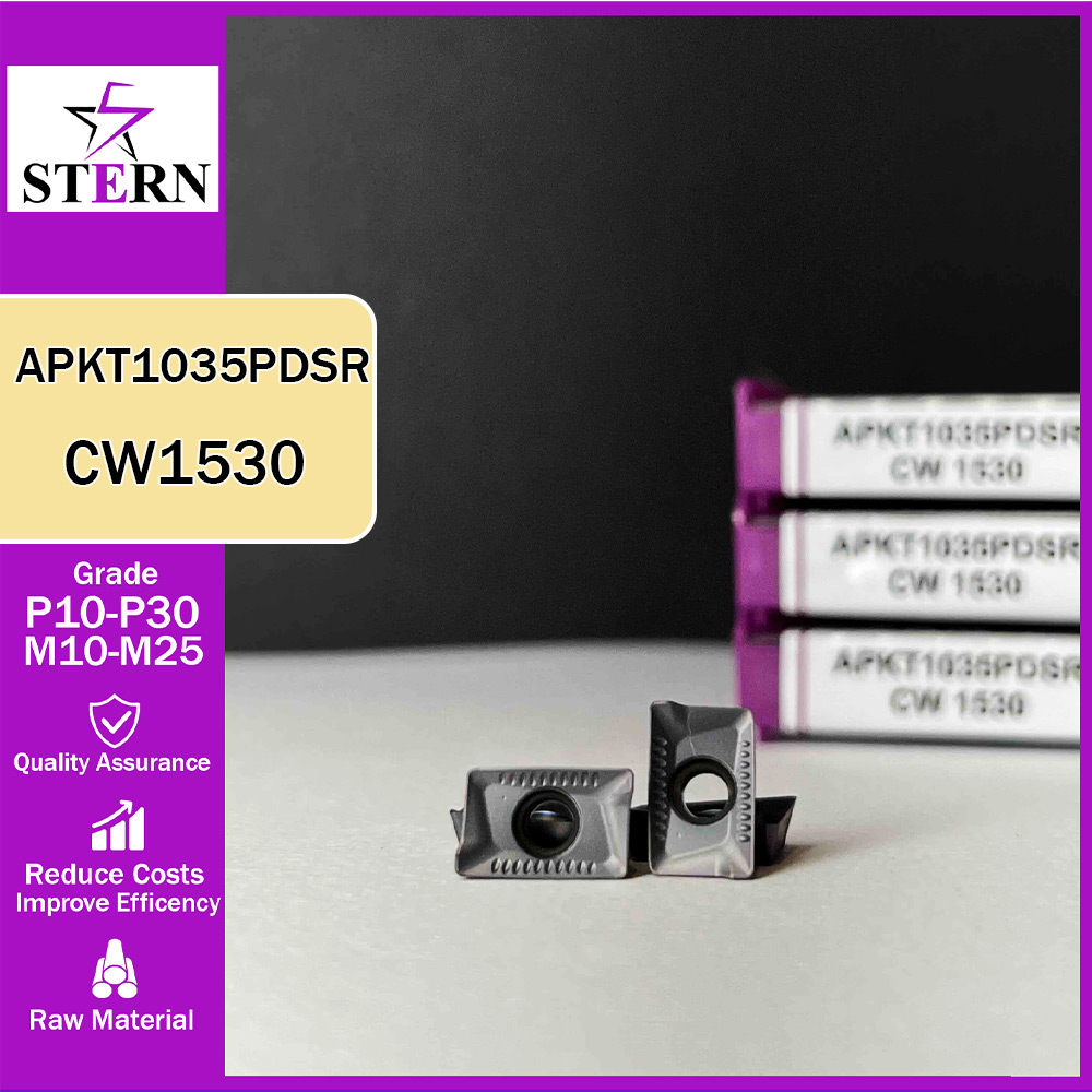 اینسرت فرزکاری فولادواستیل STERN مدل APKT1035PDSR گرید CW1530