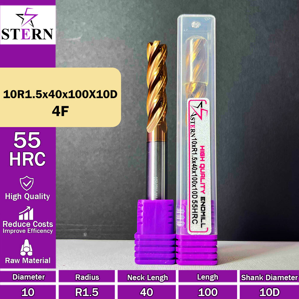 فرز کارباید تیپ ردیوس 10R1.5*40*100*10D STERN