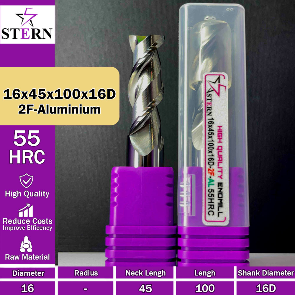 فرزکارباید آلومینیوم دوپر STERN 16*45*100*16D