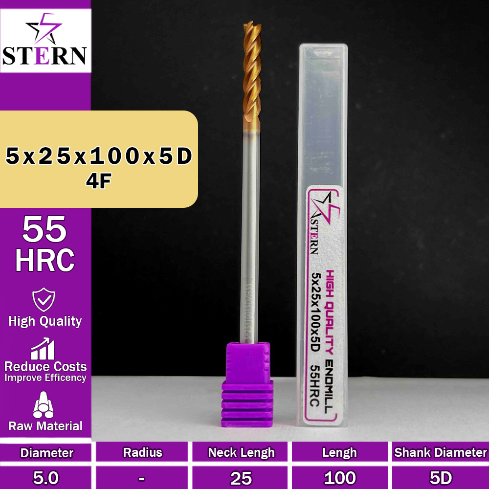 فرزانگشتی کارباید چهارپر STERN 5*30*100*5D
