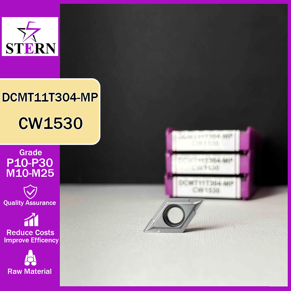 اینسرت تراشکاری فولادواستیل STERN مدل DCMT11T304 گرید CW1530