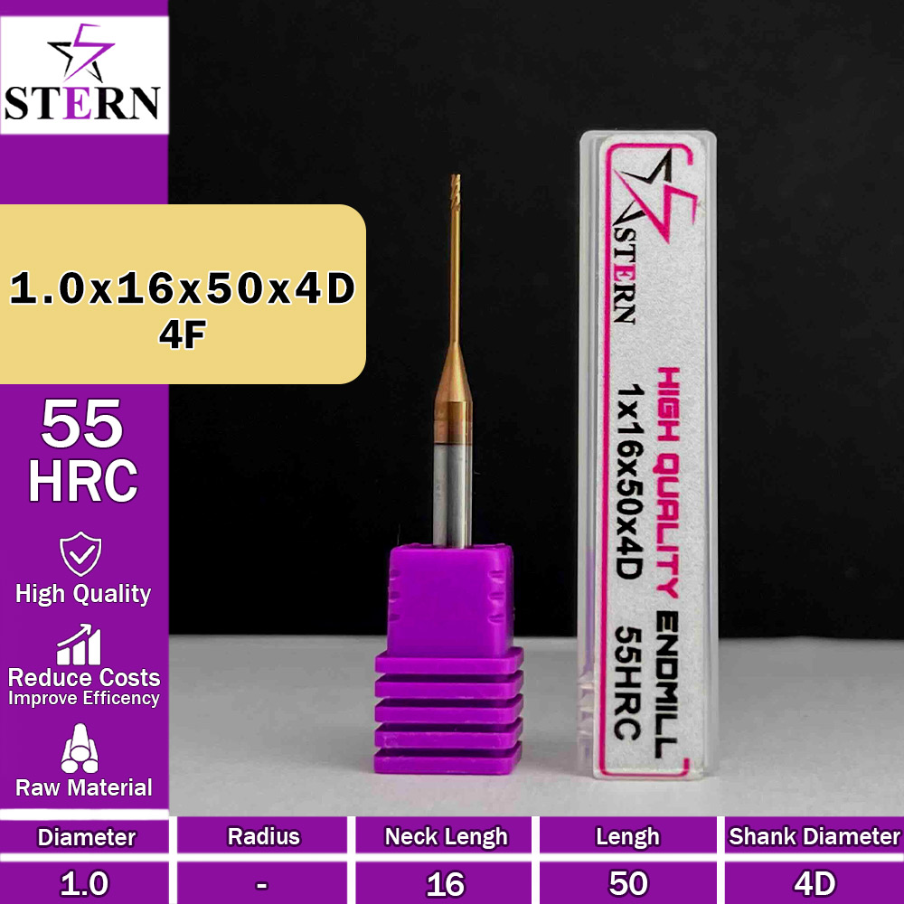 فرزانگشتی کارباید چهارپر  STERN 1*16*50*4D