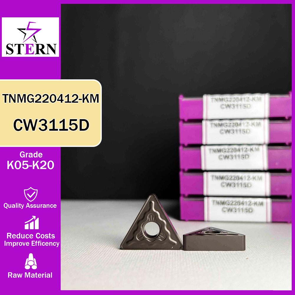 اینسرت تراشکاری چدن STERN مدل TNMG220412 گرید CW3115D