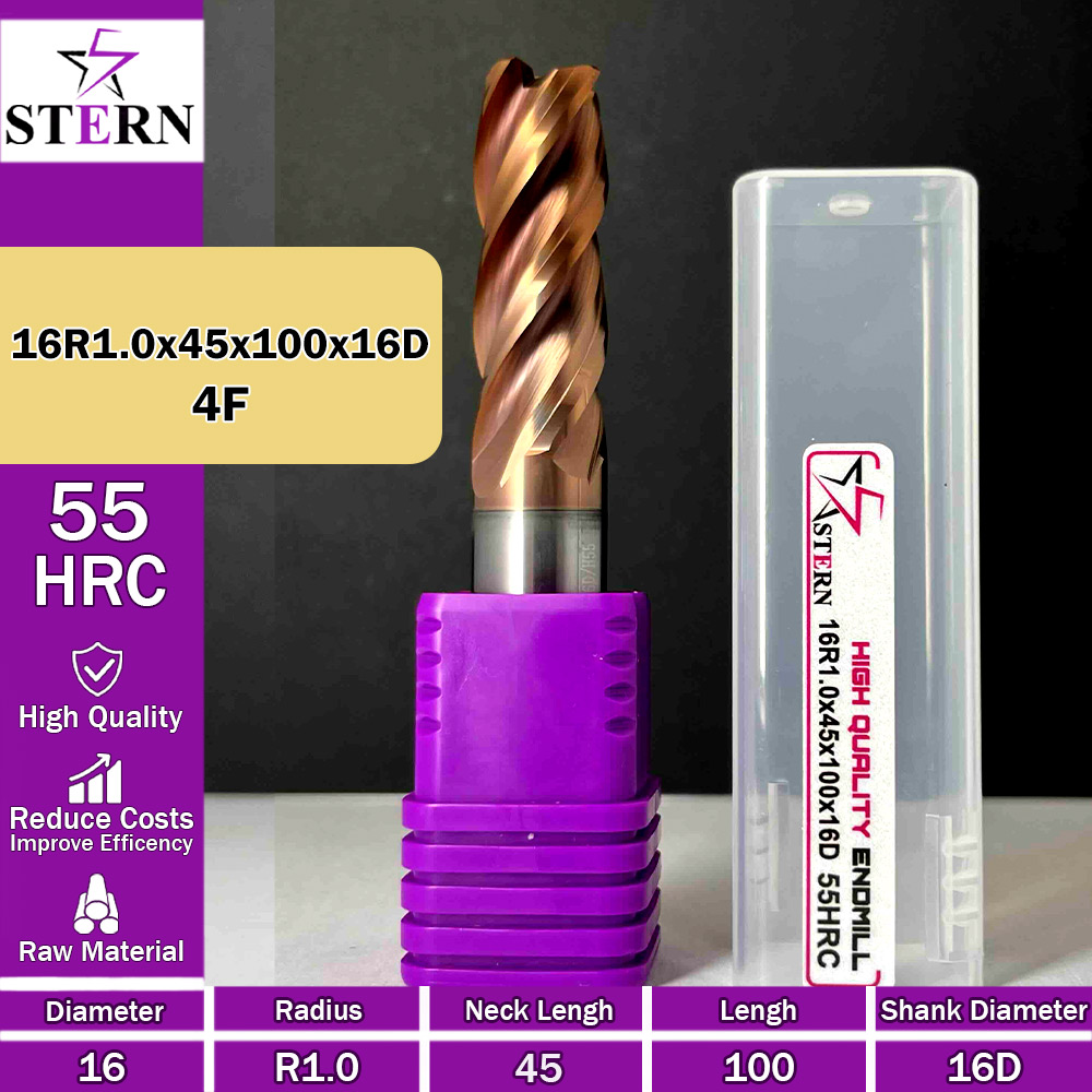 فرز کارباید تیپ ردیوس  16R1.0*45*100*16D STERN