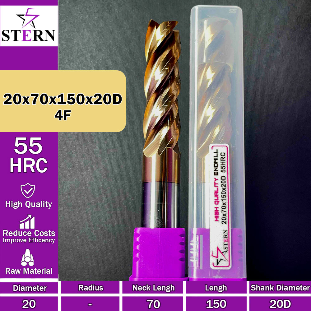 فرزانگشتی کارباید چهارپر STERN 20*70*150*20D