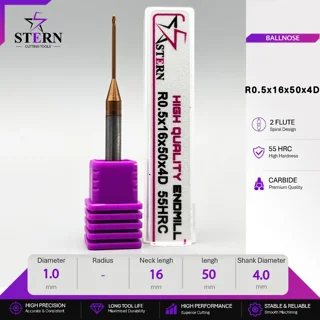 فرزانگشتی کارباید بالنوز دوپر R0.5*16*50*4D STERN