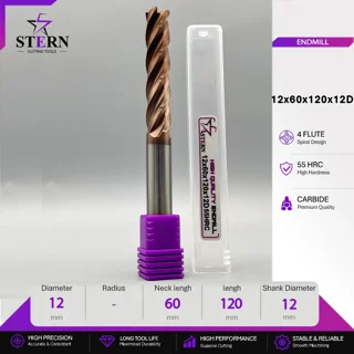 فرز انگشتی کارباید چهارپر STERN 12*60*120*12D