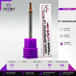 فرزانگشتی کارباید بالنوز دوپر R1.25*5*50*4D STERN