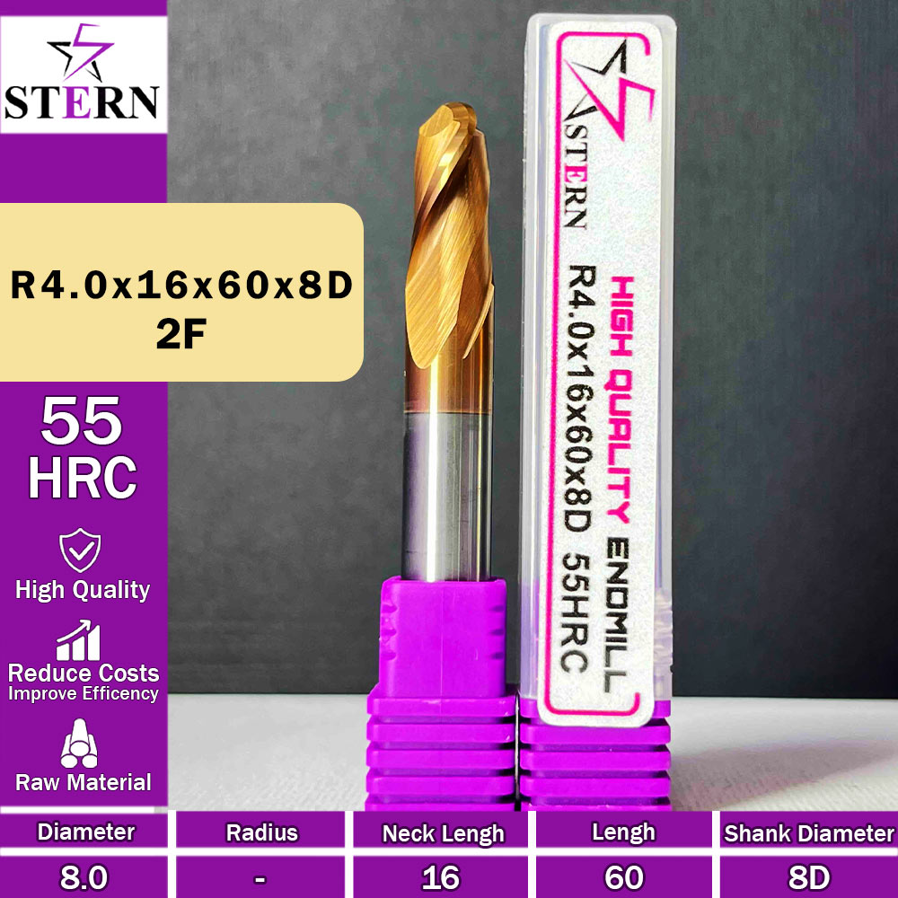فرزانگشتی کارباید بالنوز R4.0*16*60*8D STERN