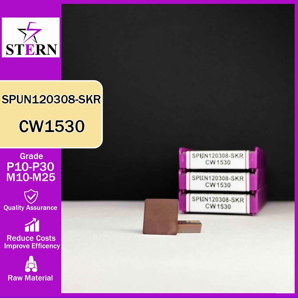 اینسرت فرزکاری فولادواستیلSTERN مدل SPUN120308-SKR گرید CW1530
