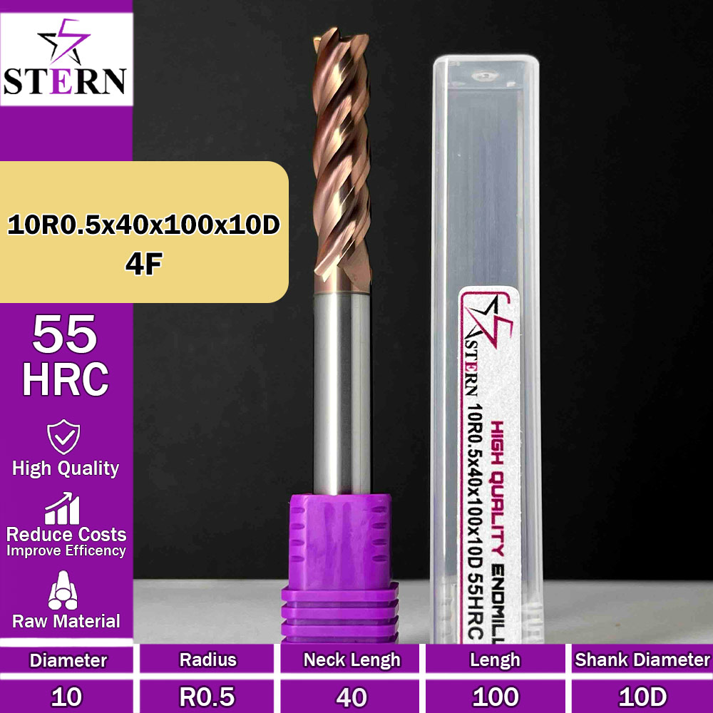فرز کارباید تیپ ردیوس 10R0.5*40*100*10D STERN