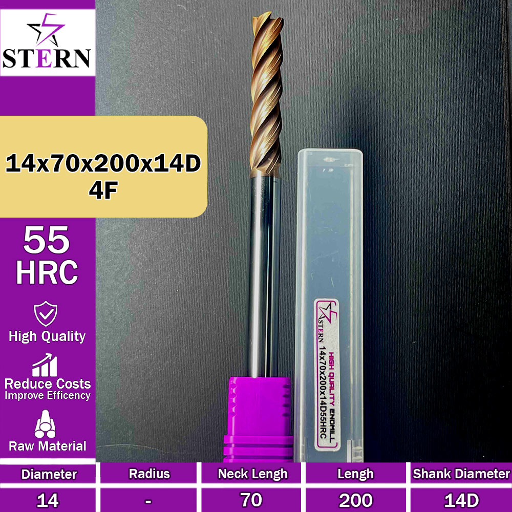 فرزانگشتی کارباید چهارپر STERN 14*70*200*14D