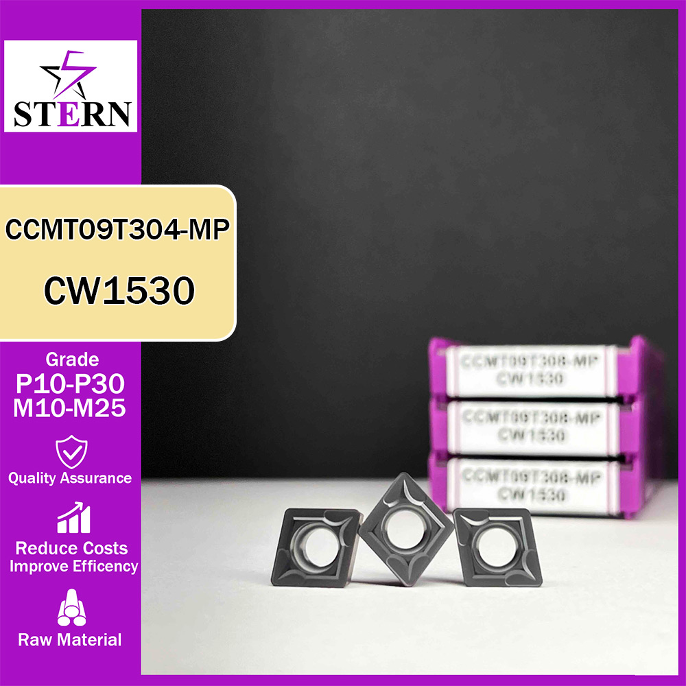 اینسرت تراشکاری فولادواستیل STERN مدل CCMT09T304-MP گرید CW1530