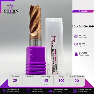 فرز انگشتی کارباید چهارپر STERN 20*45*100*20D