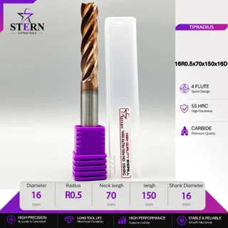 فرز انگشتی کارباید تیپ ردیوس 16R0.5*70*150*16D STERN