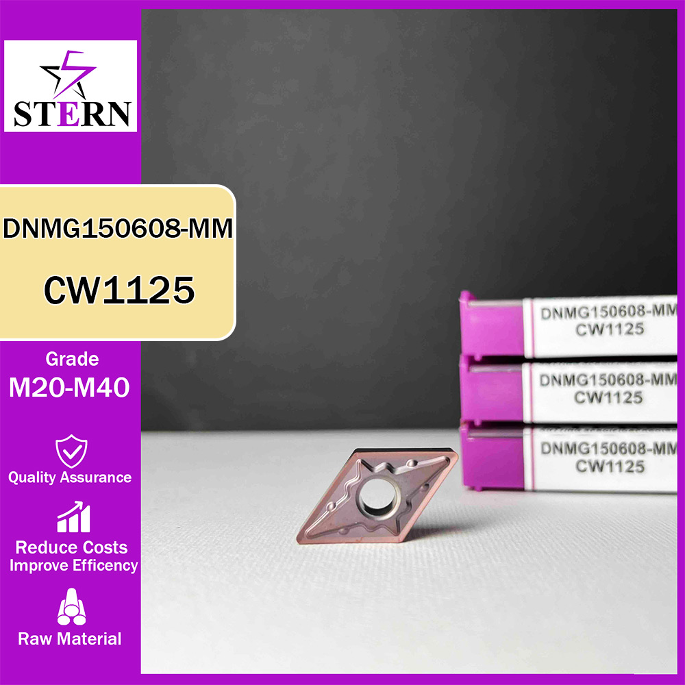 اینسرت تراشکاری استیل STERN مدل DNMG150608 گرید CW1125