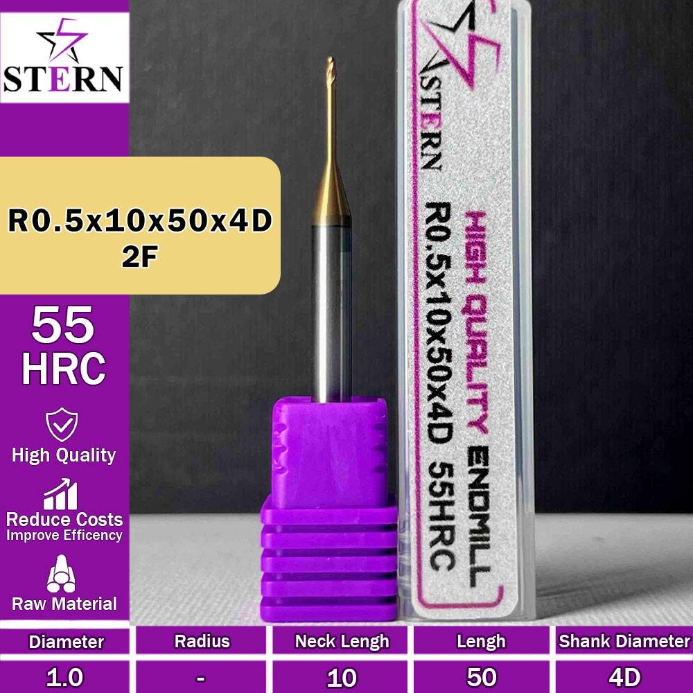 فرزانگشتی کارباید بالنوز R0.5*10*50*4D STERN