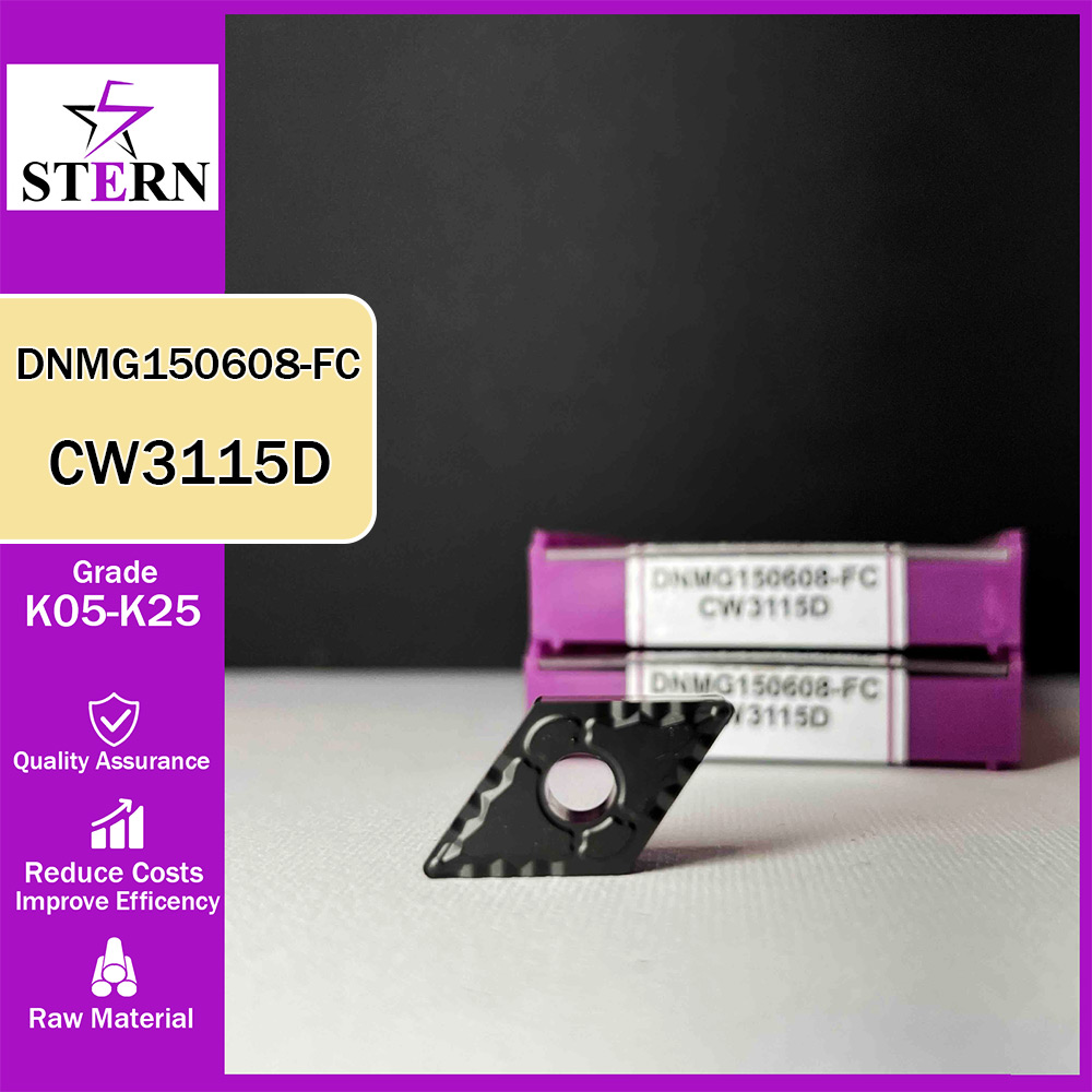 اینسرت تراشکاری چدن STERN مدل DNMG150608 گرید CW3115D