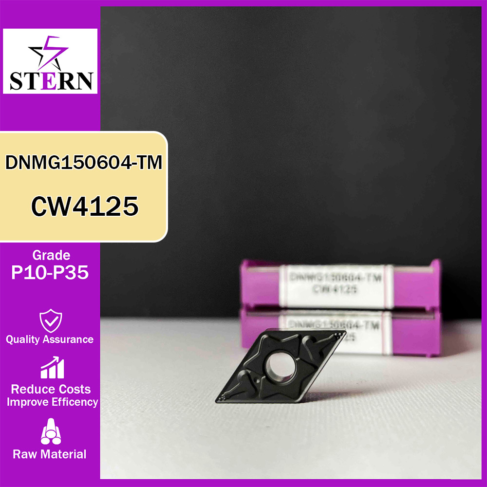 اینسرت تراشکاری فولاد STERN مدل DNMG150604 گرید CW4125