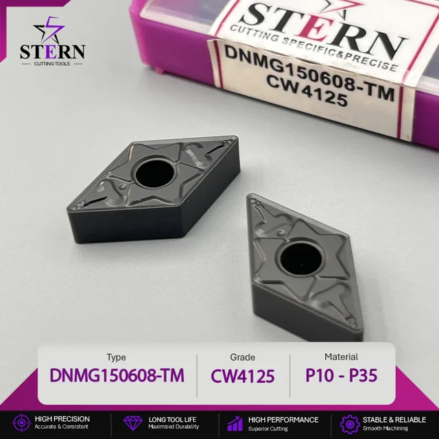 اینسرت تراشکاری STERN مدل DNMG150608-CW4125 مخصوص ماشینکاری فولاد سخت