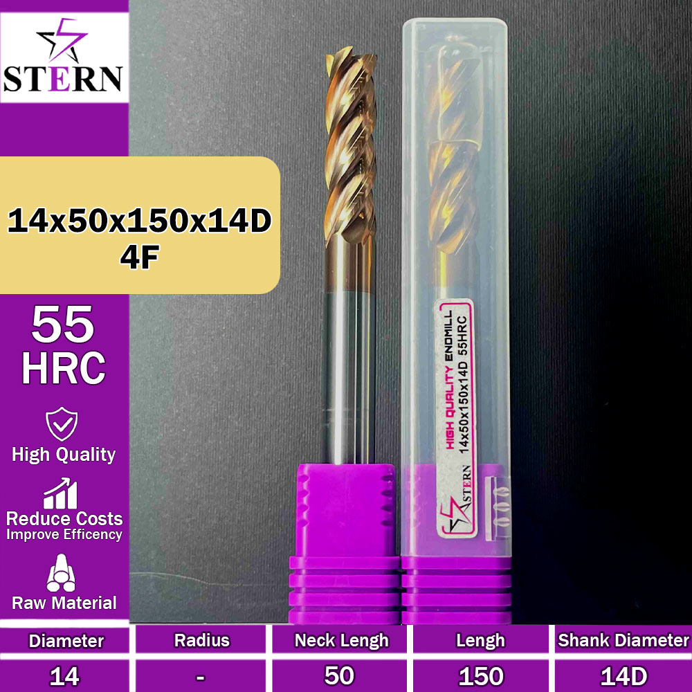 فرزانگشتی کارباید چهارپر STERN 14*50*150*14D