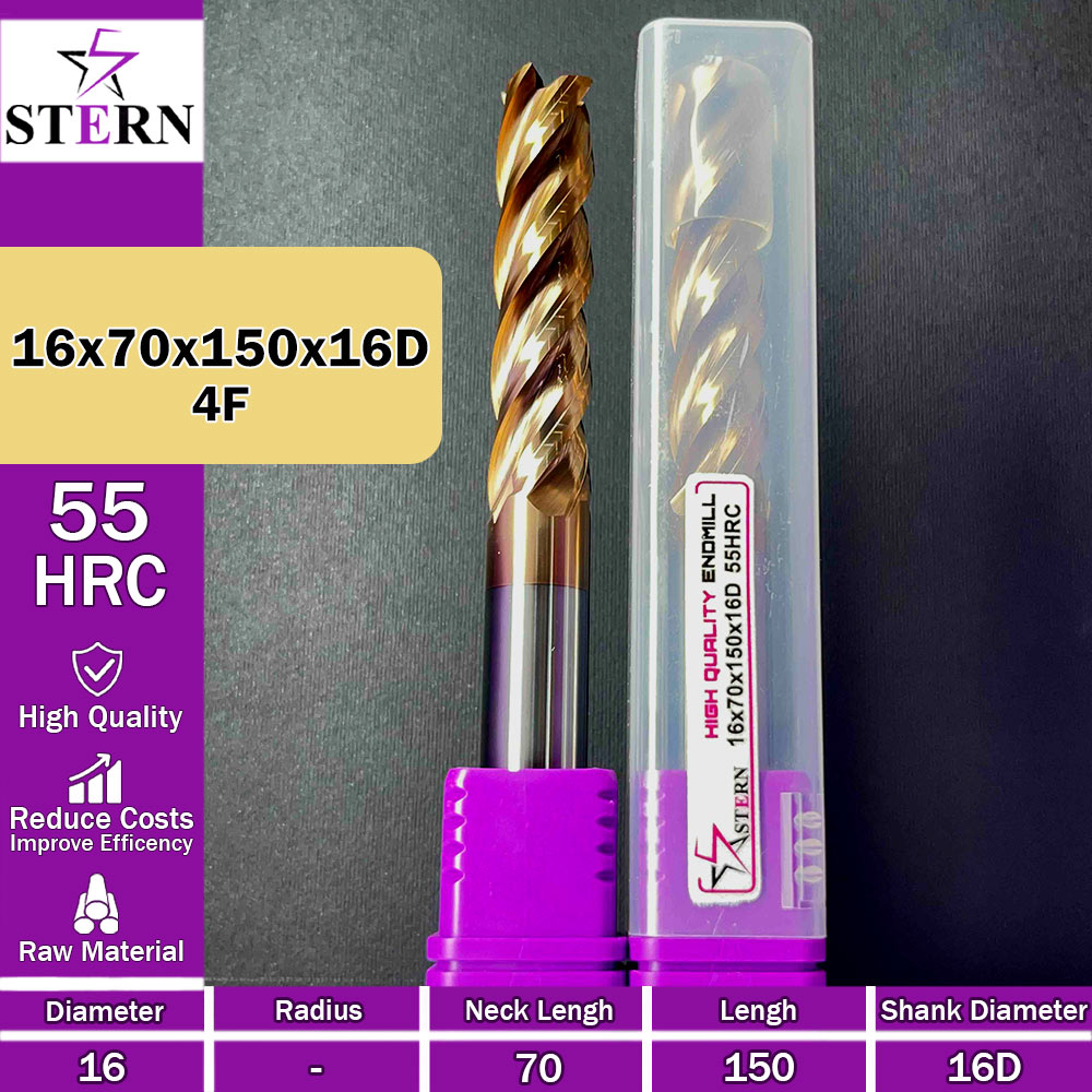 فرزانگشتی کارباید چهارپر STERN 16*70*150*16D