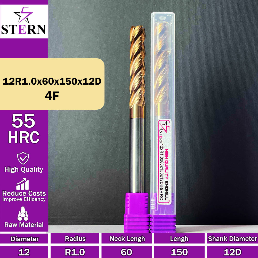 فرز کارباید تیپ ردیوس 12R1.0*60*150*12D STERN