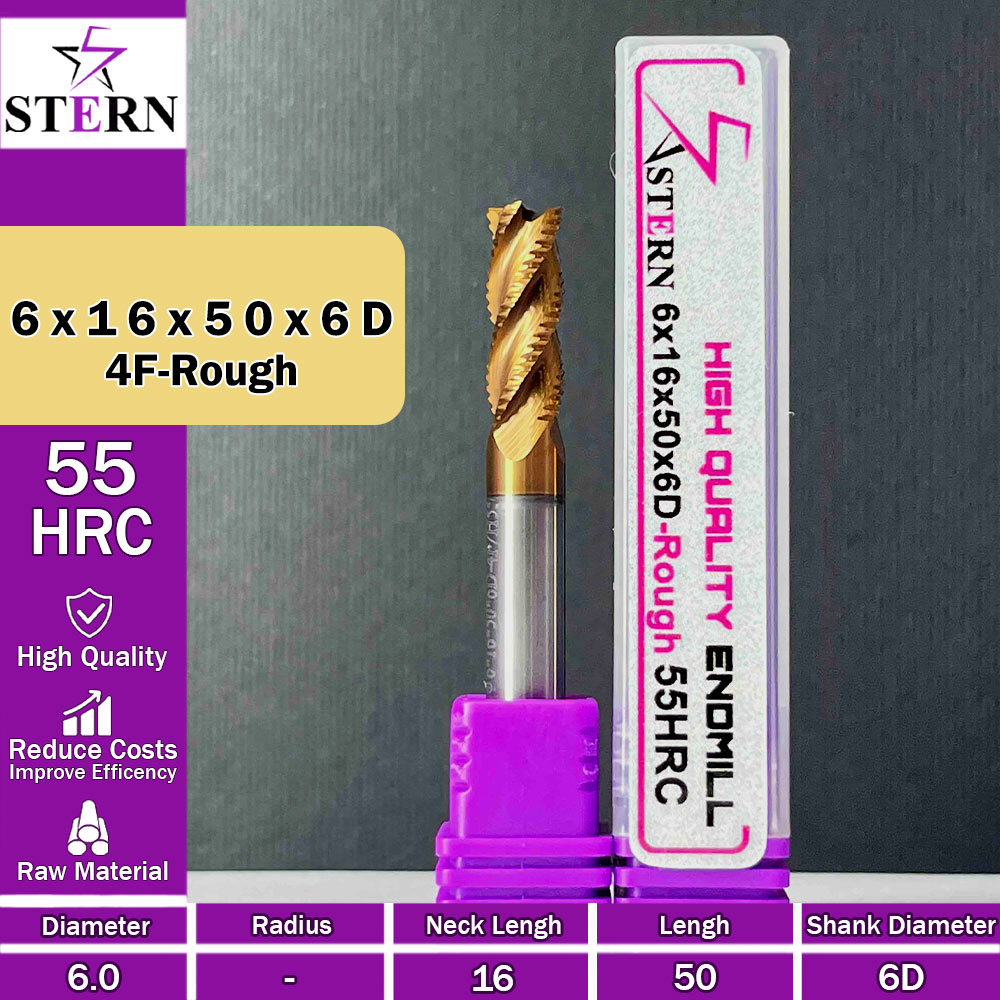 فرزانگشتی کارباید خشن  STERN 6*16*50*6D