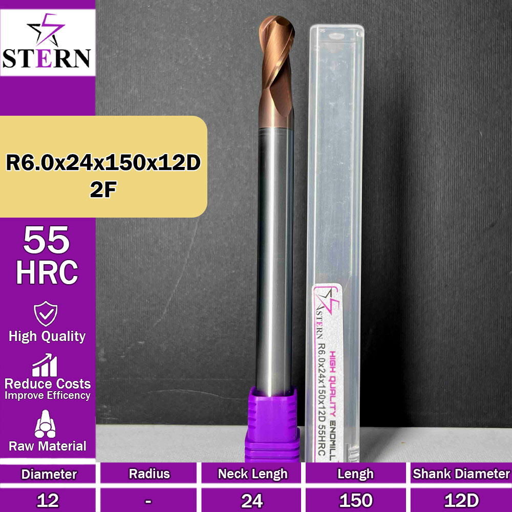 فرزانگشتی کارباید بالنوز R6.0*24*150*12D STERN