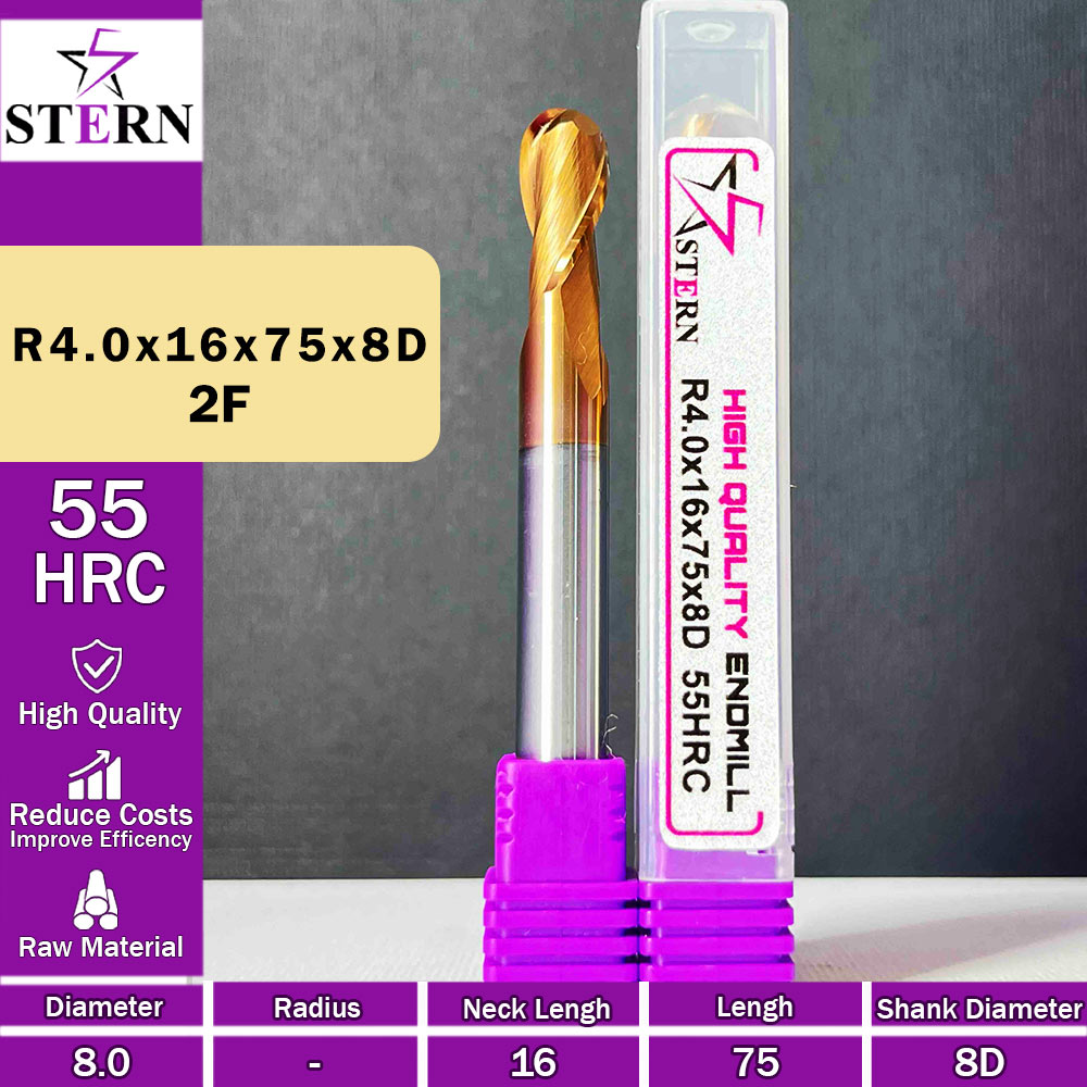 فرزانگشتی کارباید بالنوز R4.0*16*75*8D STERN
