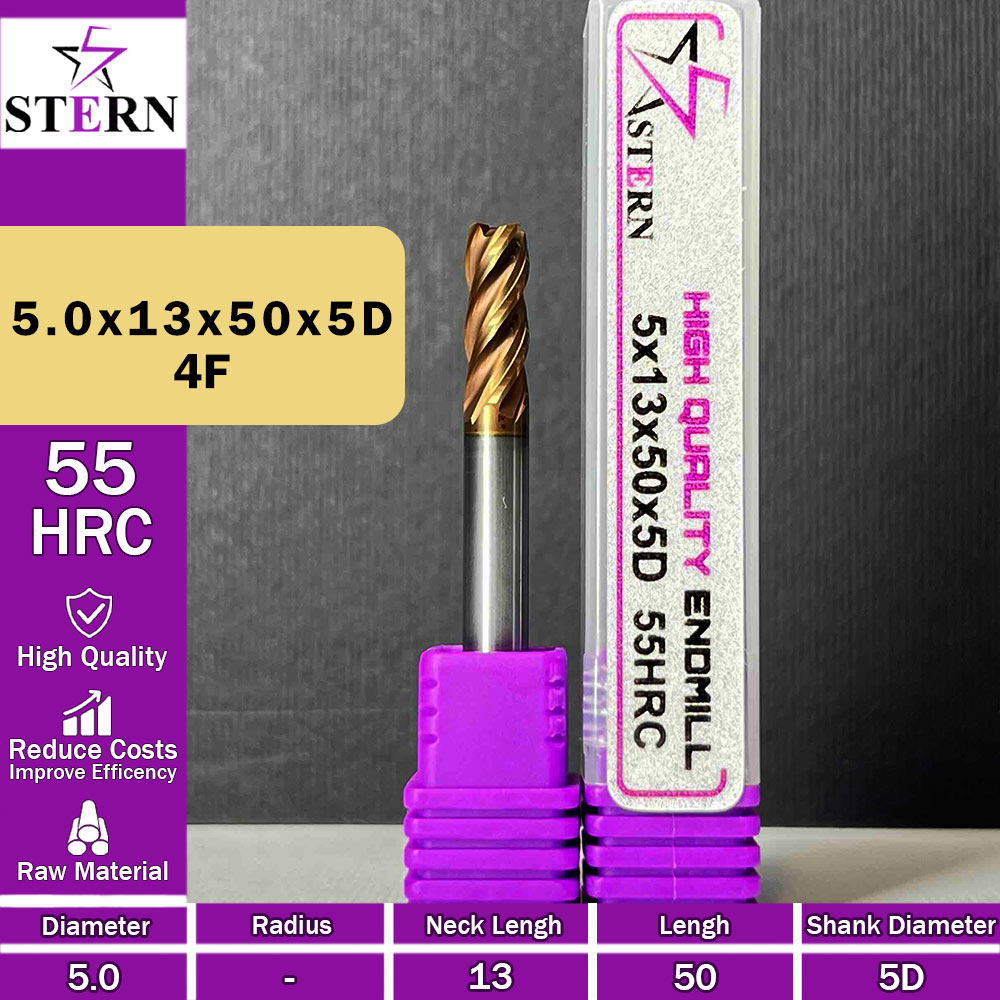 فرزانگشتی کارباید چهارپر STERN 5*13*50*5D