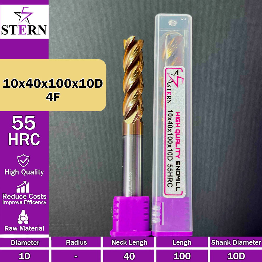 فرزانگشتی کارباید چهارپر STERN 10*40*100*10D