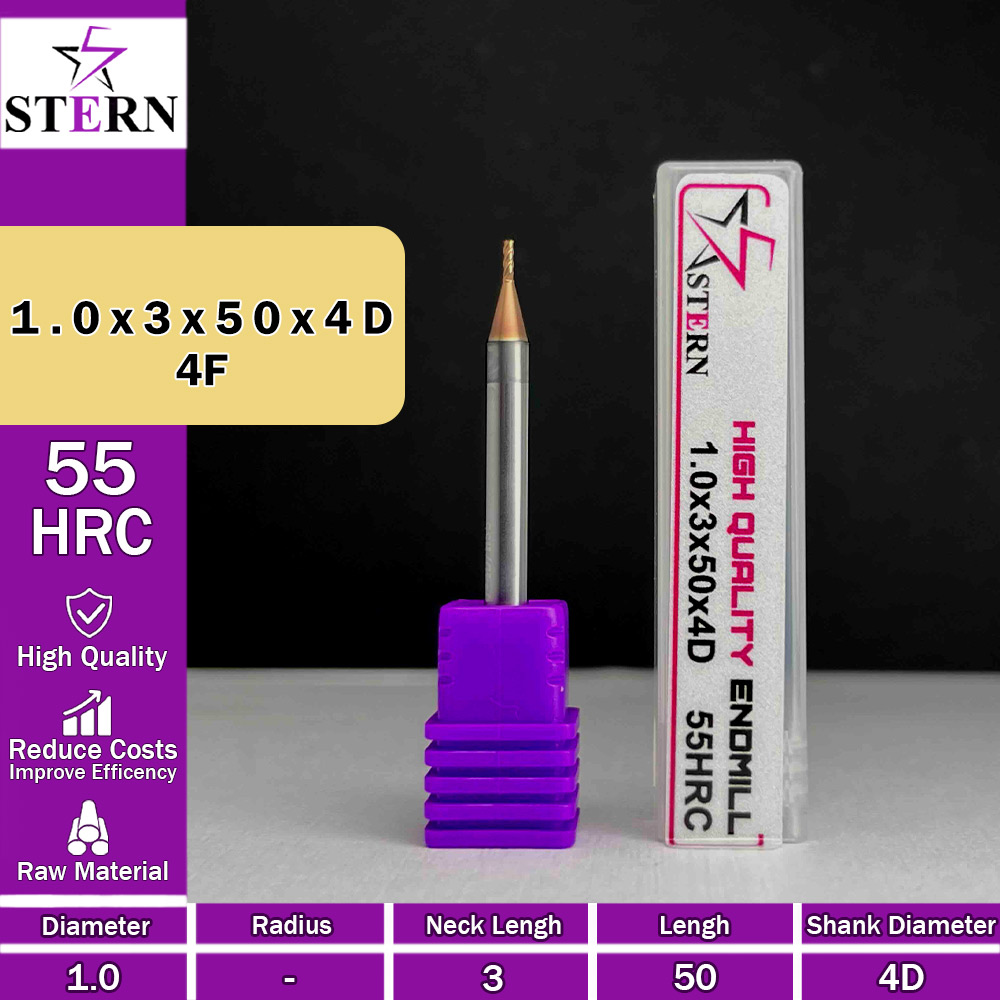فرزانگشتی کارباید چهارپر  STERN 1*3*50*4D