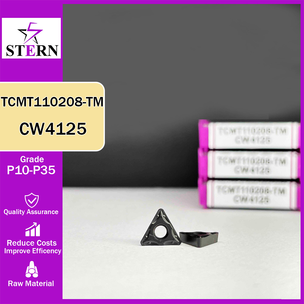 اینسرت تراشکاری فولاد STERN مدل TCMT110208 گرید CW4125