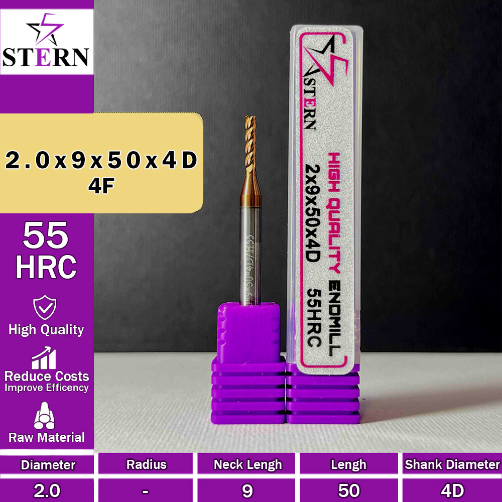 فرزانگشتی کارباید چهارپر STERN 2*9*50*4D