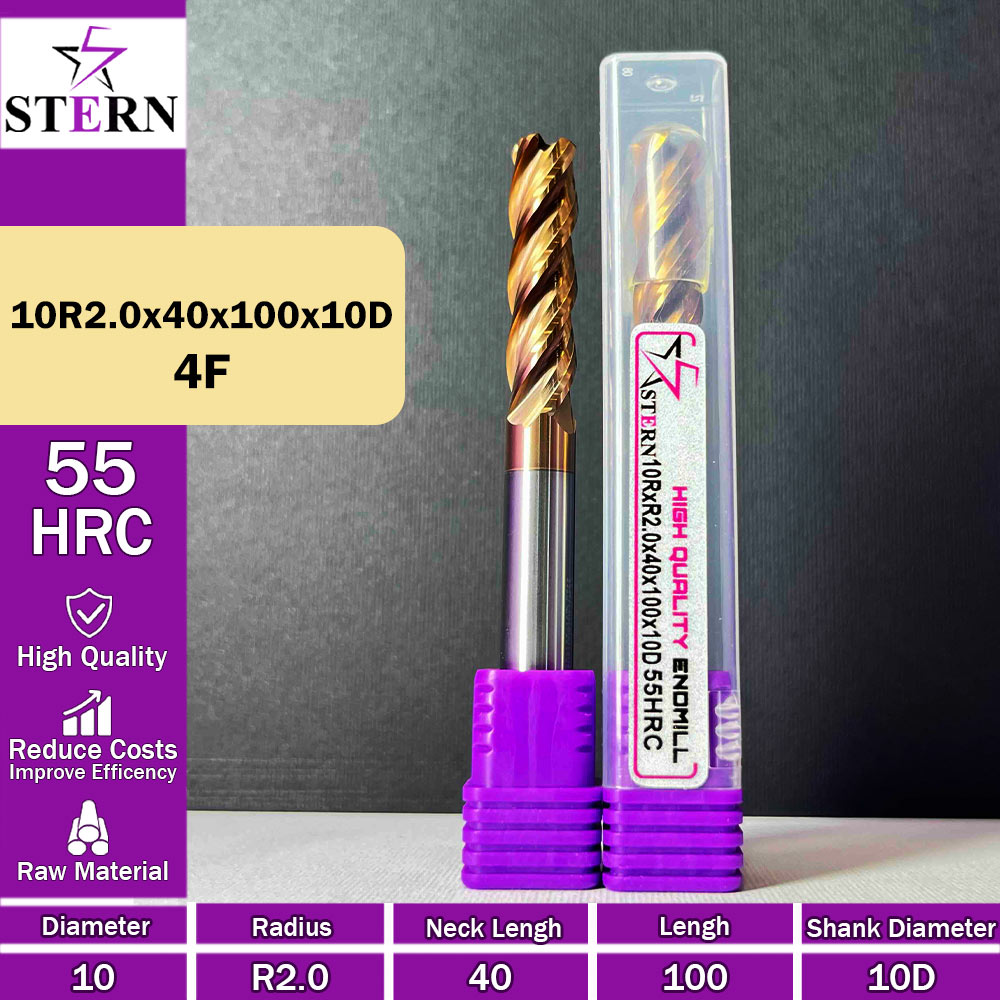 فرز کارباید تیپ ردیوس 10R2.0*40*100*10D STERN