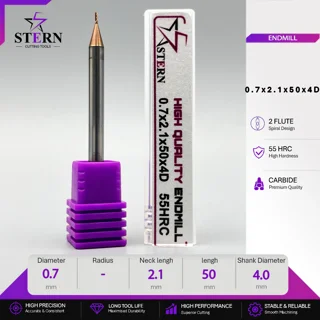 فرز انگشتی کارباید اعشاری STERN 0.7*2.1*50*4D