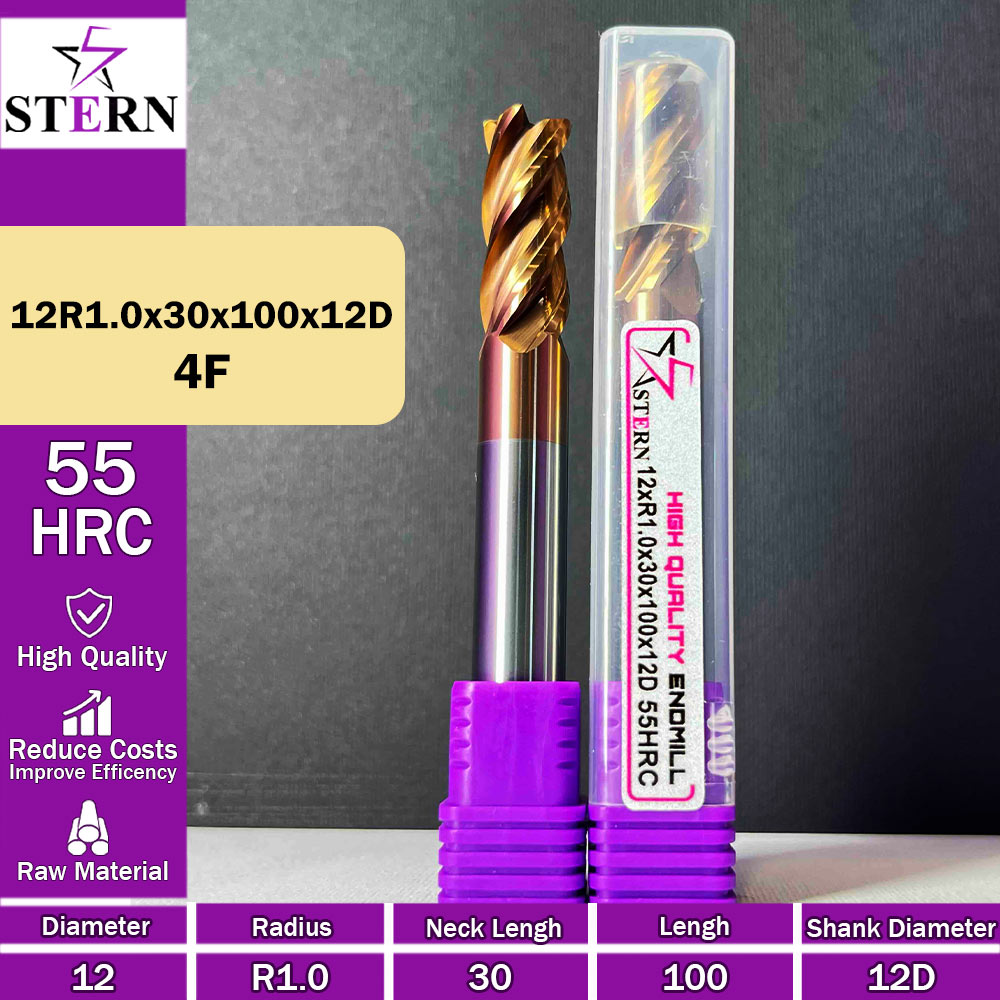 فرز کارباید تیپ ردیوس 12R1.0*45*100*12D STERN